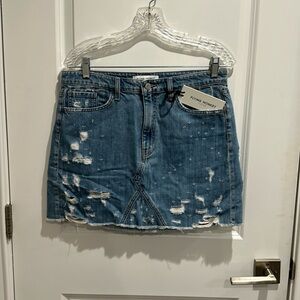 Flying Monkey Platinum high rise denim skirt NWT size 29
